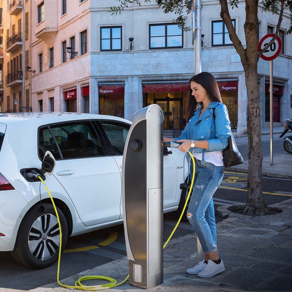 electric vehicle charging by customers